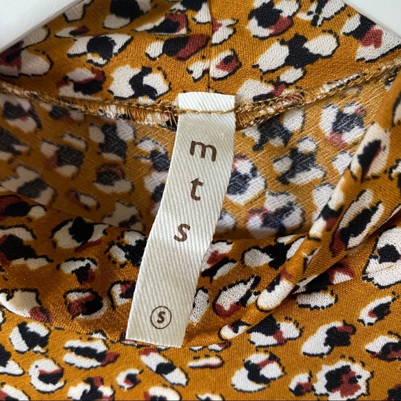 mts Leopard Tank Top Yellow Sz Small - Picture 4 of 9